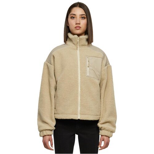 Urban Classics Ladies Sherpa Mix Jacket wetsand S