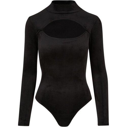 Urban Classics Ladies Velvet Cut-Out Turtleneck Body