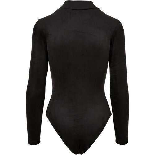 Urban Classics Ladies Velvet Cut-Out Turtleneck Body black XXL