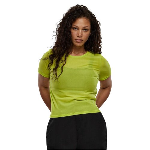 Urban Classics Ladies Short Mesh Tee frozenyellow XXL