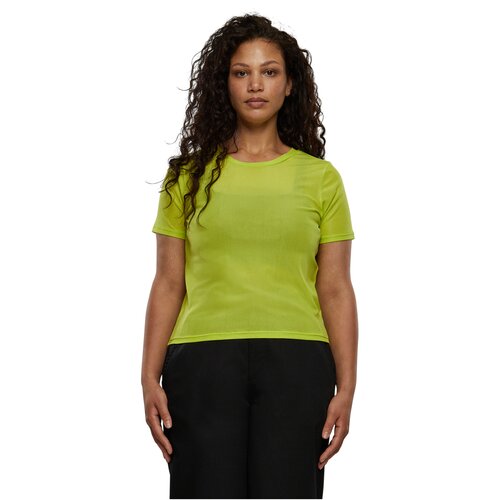 Urban Classics Ladies Short Mesh Tee frozenyellow XXL