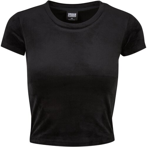 Urban Classics Ladies Short Velvet Tee black 3XL