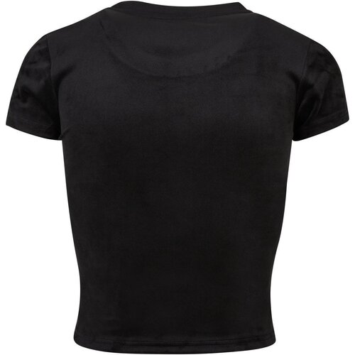 Urban Classics Ladies Short Velvet Tee black 3XL