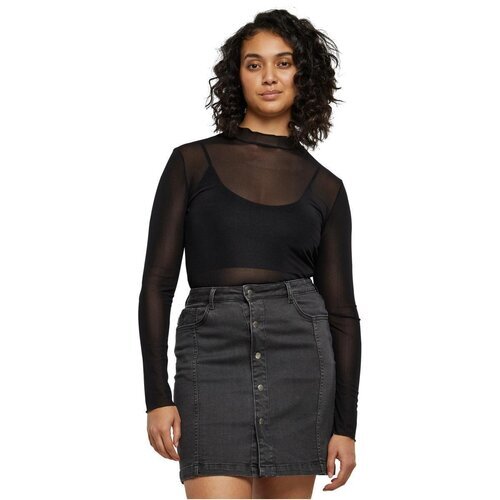 Urban Classics Ladies Mesh Turtleneck Body black 4XL