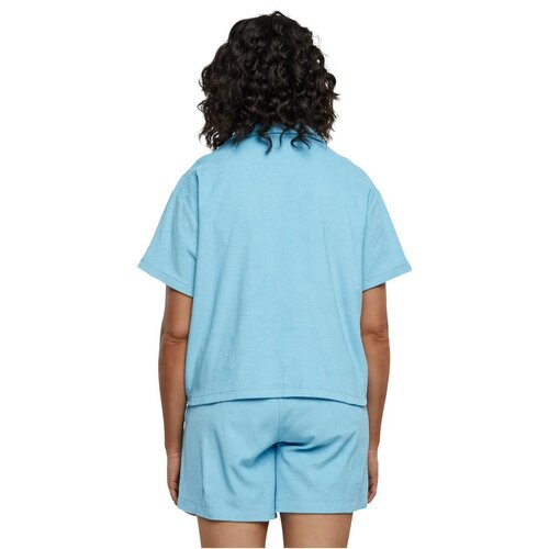 Urban Classics Ladies Towel Resort Shirt balticblue XXL