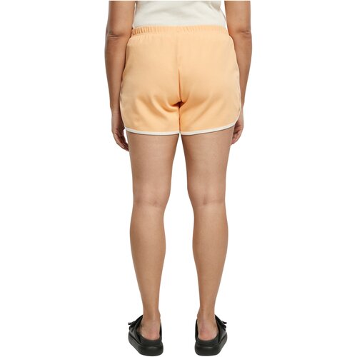 Urban Classics Ladies Organic Interlock Retro Hotpants paleorange/whitesand XXL