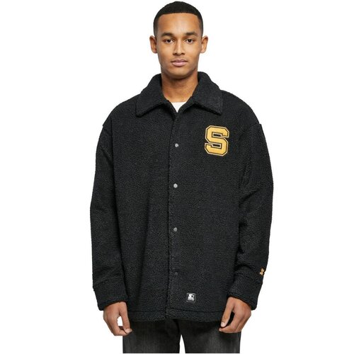 Starter Sherpa Shirt Jacket black L