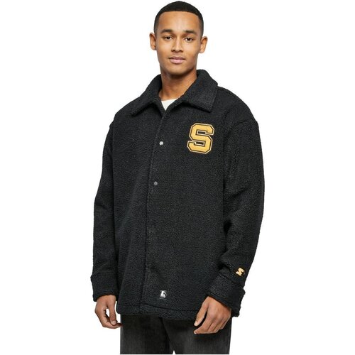 Starter Sherpa Shirt Jacket black L