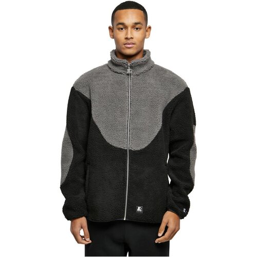 Starter Sherpa Fleece Jacket black/asphalt S