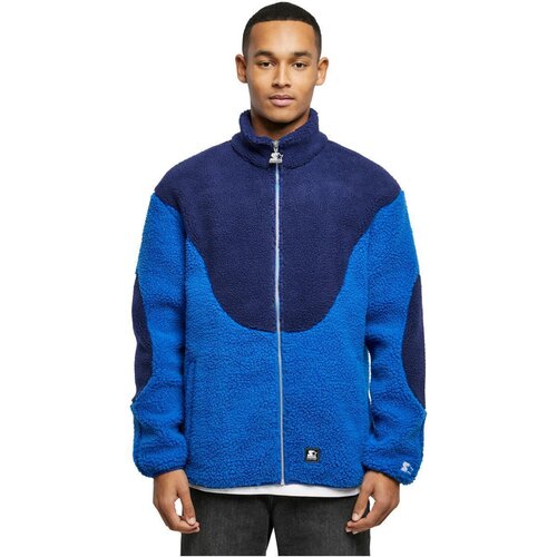 Starter Sherpa Fleece Jacket cobaltblue/darkblue XXL