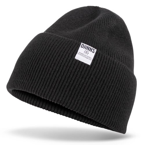 Djinns Basic Beanie Wool Black