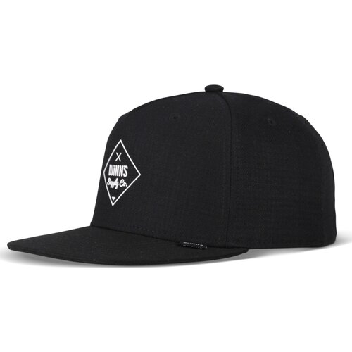 Djinns 6 Panel Snapback Cap Cottoncheck Black