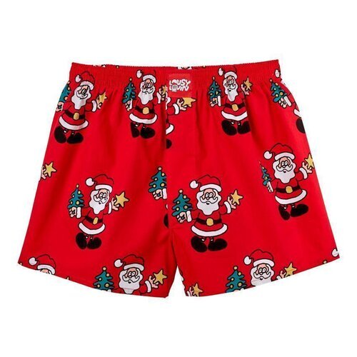 Lousy Livin Boxershorts 2Pack Santa Black & Red L