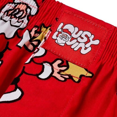 Lousy Livin Boxershorts 2Pack Santa Black & Red L