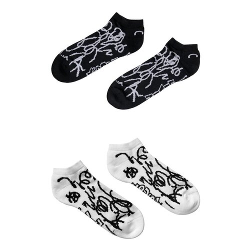Lousy Livin Sneaker Socks Lou 2Pack Black/White (Schwarz/Wei) 38-41