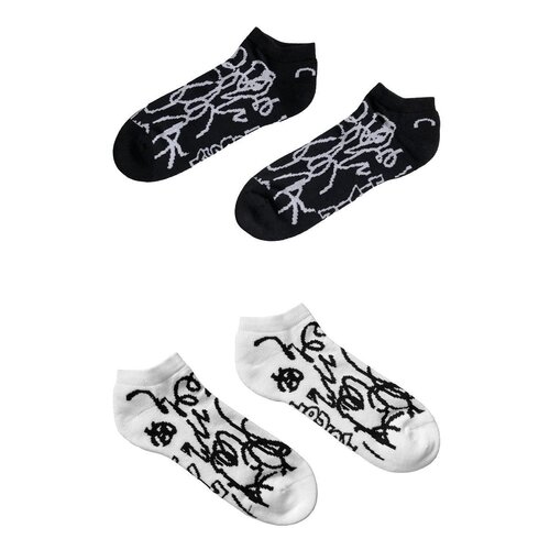 Lousy Livin Sneaker Socks Lou 2Pack Black/White (Schwarz/Wei) 42-46