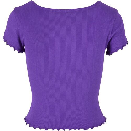 Urban Classics Ladies Rib Babylock Tee realviolet XXL