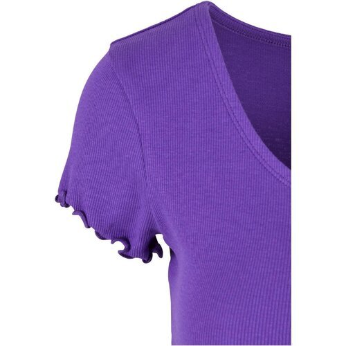 Urban Classics Ladies Rib Babylock Tee realviolet XXL