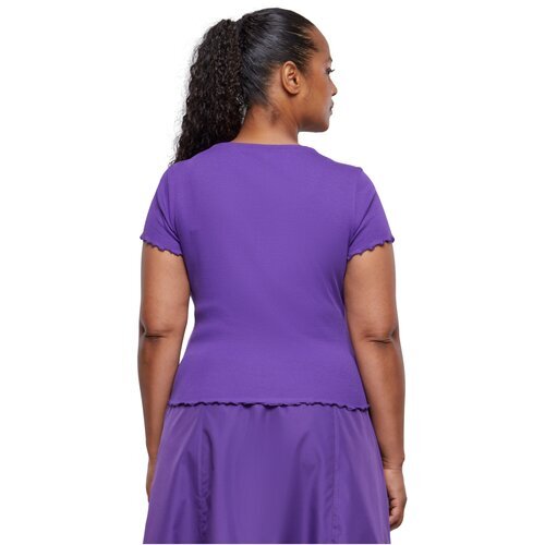 Urban Classics Ladies Rib Babylock Tee realviolet XXL