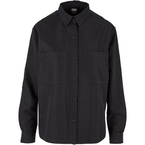 Urban Classics Ladies Oversized Twill Shirt black 5XL