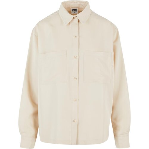 Urban Classics Ladies Oversized Twill Shirt sand XS