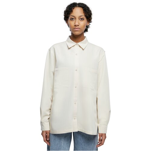 Urban Classics Ladies Oversized Twill Shirt sand XS