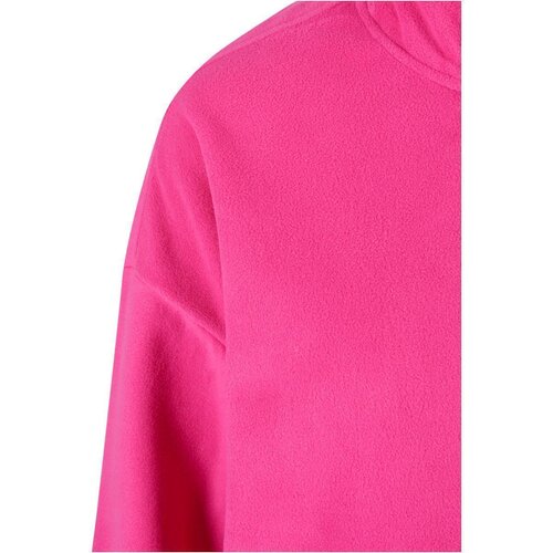 Urban Classics Ladies Polar Fleece Troyer hibiskuspink L