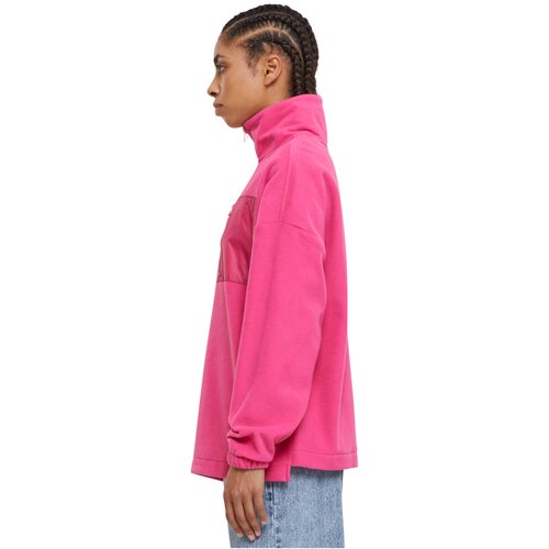 Urban Classics Ladies Polar Fleece Troyer hibiskuspink L