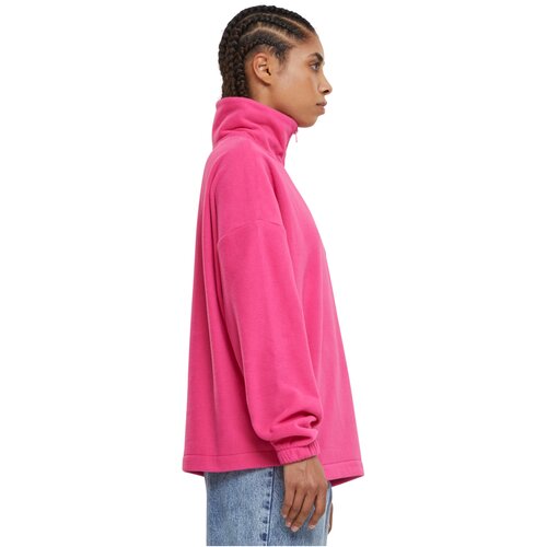 Urban Classics Ladies Polar Fleece Troyer hibiskuspink L