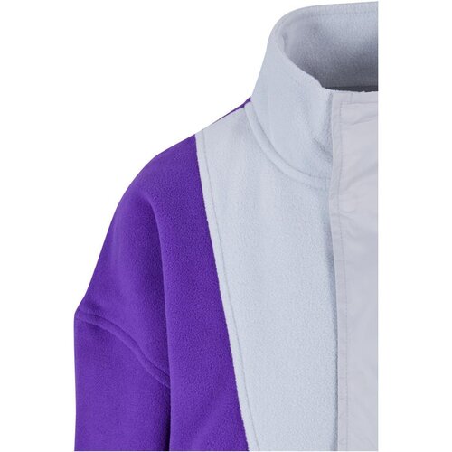 Urban Classics Ladies Polarfleece Track Jacket realviolet/lightasphalt 5XL