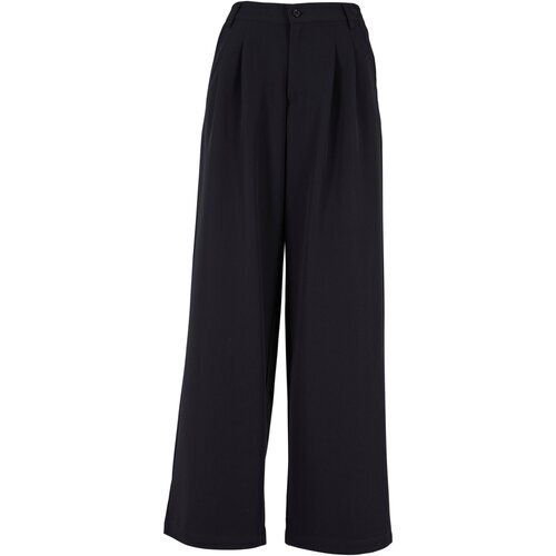 Urban Classics Ladies Ultra Wide Pleat-Front Pants black 26