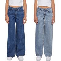 Urban Classics Ladies Mid Waist Wide Denim