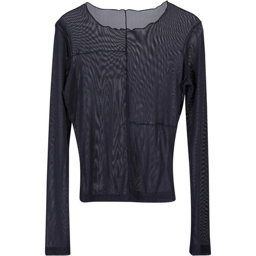 Urban Classics Ladies Exposed Seam Mesh Longsleeve black 5XL