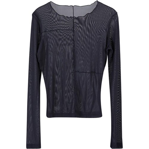 Urban Classics Ladies Exposed Seam Mesh Longsleeve black XS