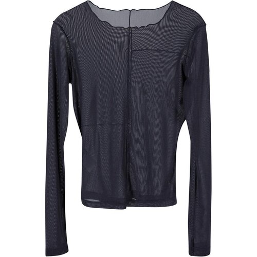 Urban Classics Ladies Exposed Seam Mesh Longsleeve black XS