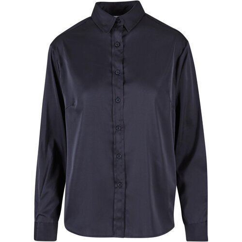 Urban Classics Ladies Satin Shirt black XS