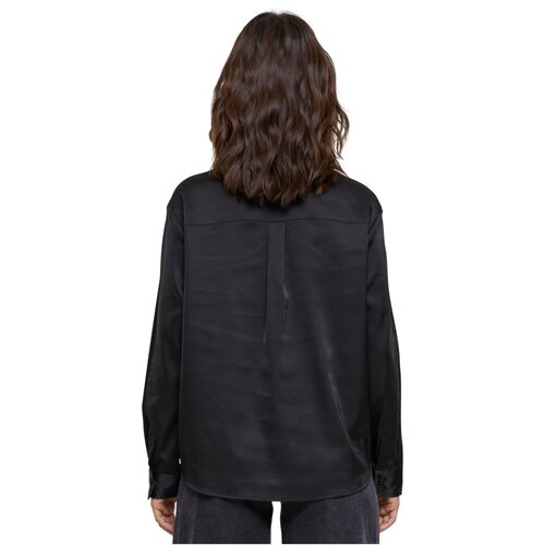 Urban Classics Ladies Satin Shirt black XS