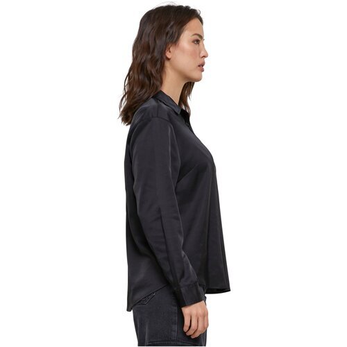 Urban Classics Ladies Satin Shirt black XS