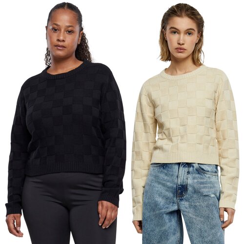 Urban Classics Ladies Check Knit Sweater