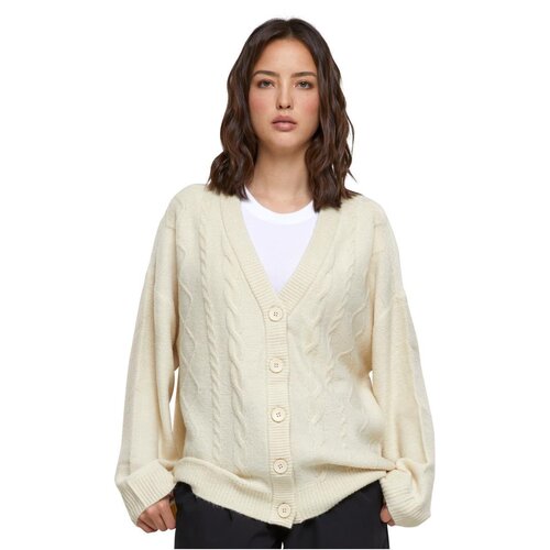 Urban Classics Ladies Cabel Knit Cardigan sand XS