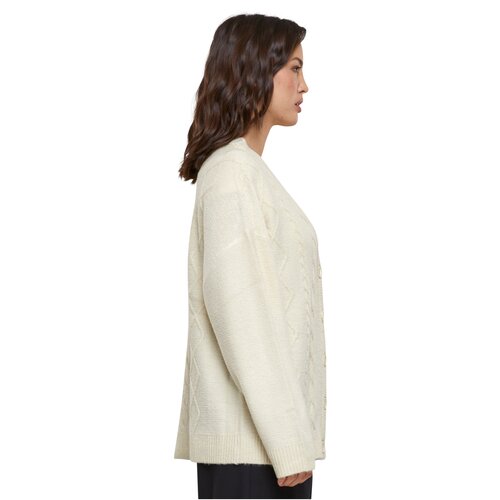 Urban Classics Ladies Cabel Knit Cardigan sand XS