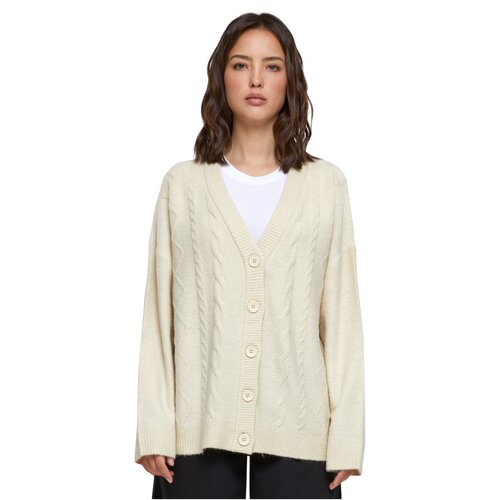 Urban Classics Ladies Cabel Knit Cardigan sand XS