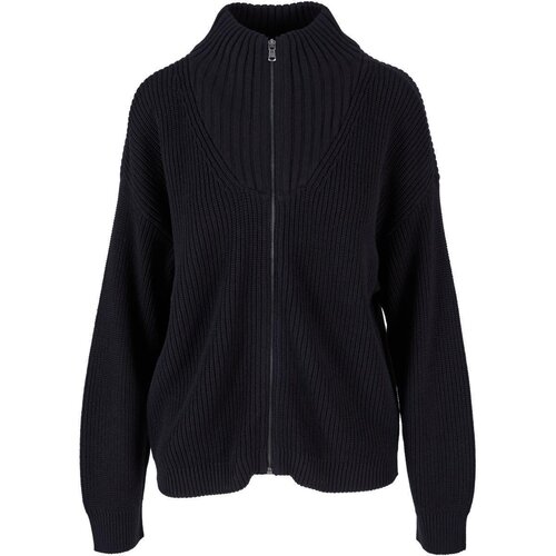 Urban Classics Ladies Knitted Zip Cardigan black 3XL
