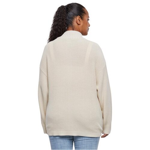 Urban Classics Ladies Knitted Zip Cardigan sand 5XL