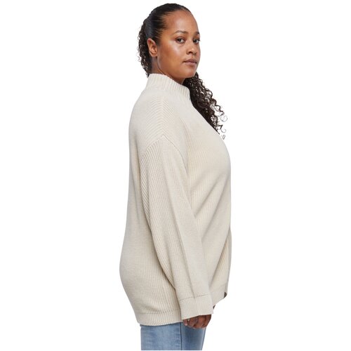 Urban Classics Ladies Knitted Zip Cardigan sand 5XL