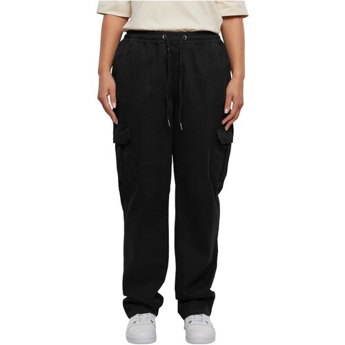 Urban Classics Ladies High Waist Twill Cargo Pants black 4XL