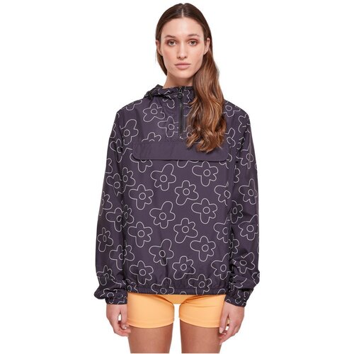 Urban Classics Ladies AOP Pullover Jacket blackflower S