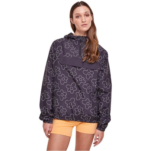 Urban Classics Ladies AOP Pullover Jacket blackflower S