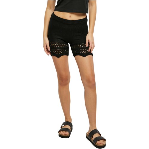 Urban Classics Ladies Crochet Knit Shorts