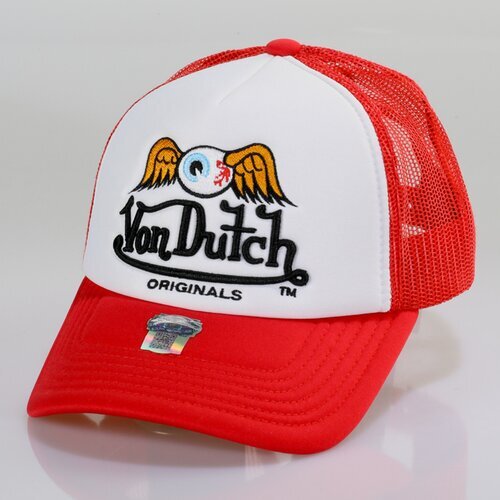 Von Dutch Originals - Baker Trucker Cap Foam White/Red